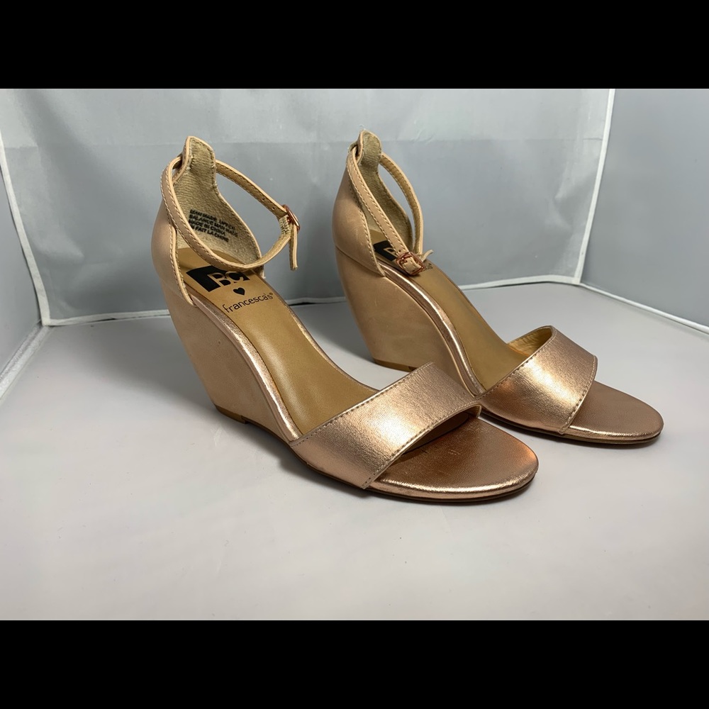Rose gold Francesca’s heels